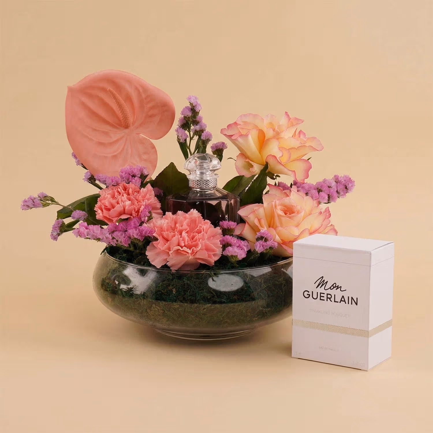 عطر مون جيرلان النسائي مع حديقة زهور وردية