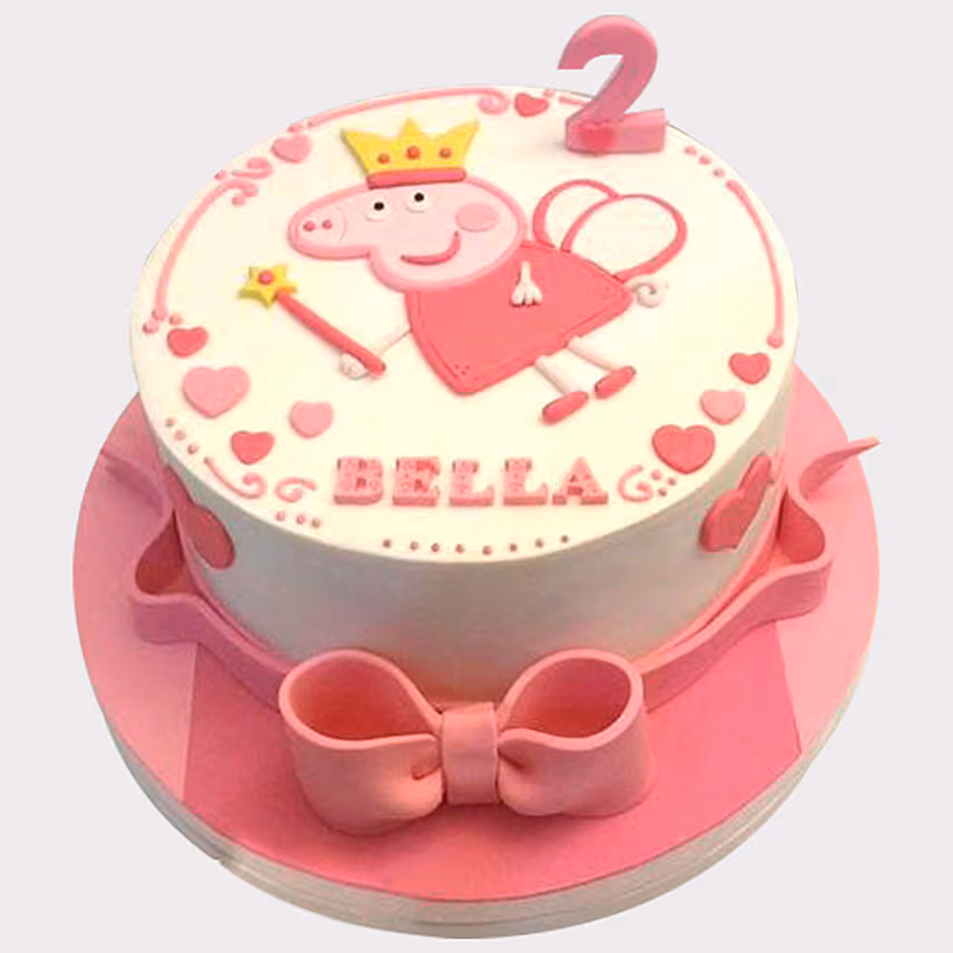 Peppa Pig Fondant Cake Blackforest