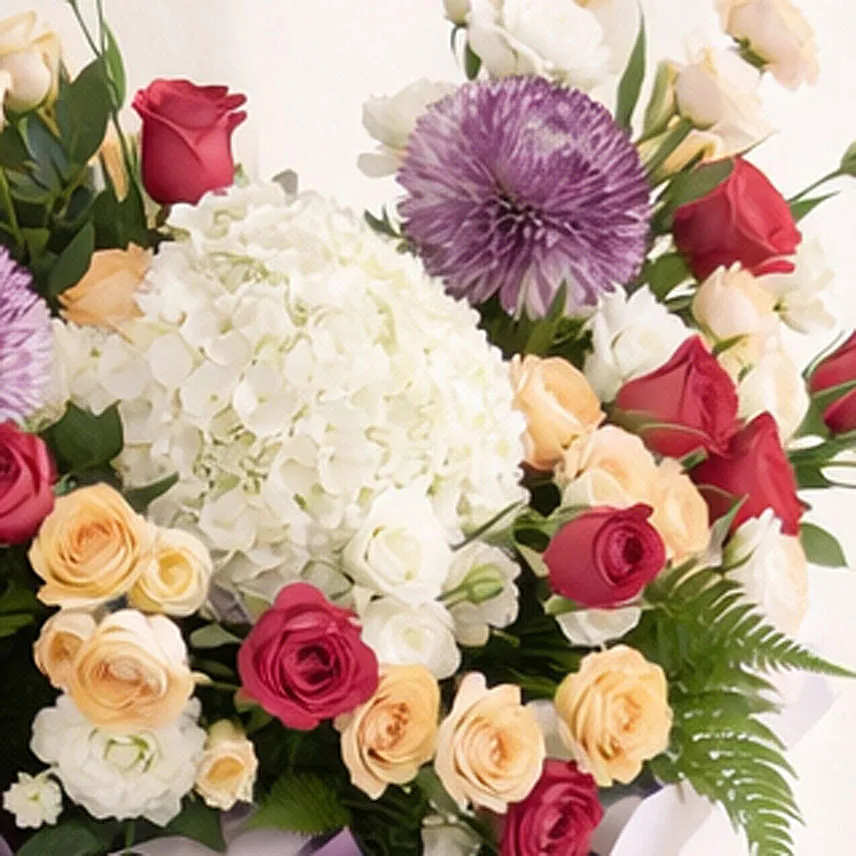 Wishing Excellent Growth Congratulatory Flower Stand