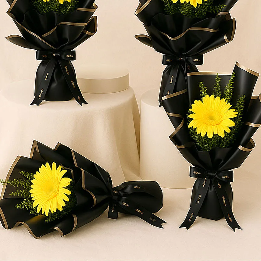 Gerberas Bouquet Set of 4 For Teacher