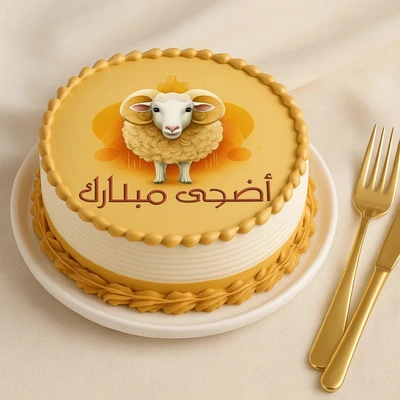Delicious Chocolate Eid Al-Adha Celebration Cake - Half Kg