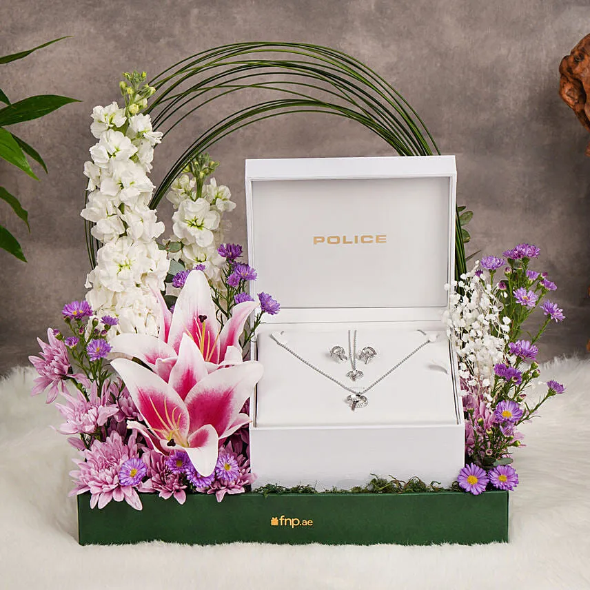 Everlasting Smiles With Flowers And Jewellery By Police