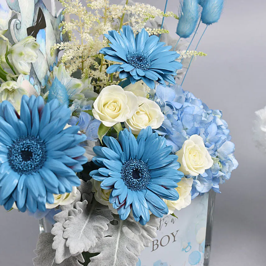 Its a Boy Flowers With Teddy