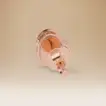 Omnia Signature Heart Earrings in 18K Rose Gold with Diamonds