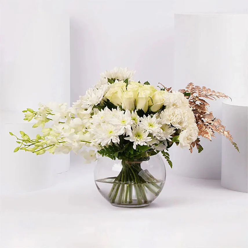 Timeless White Blossom Arrangement