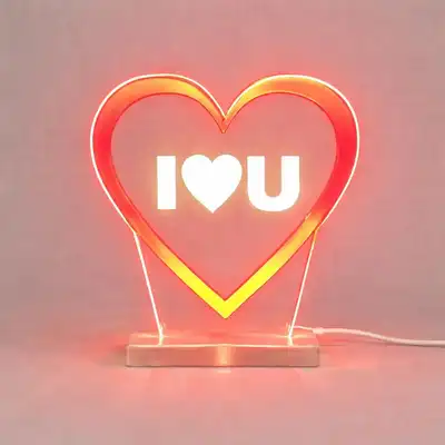 Romantic LED Love Heart Lamp - Perfect Gift for Loved Ones