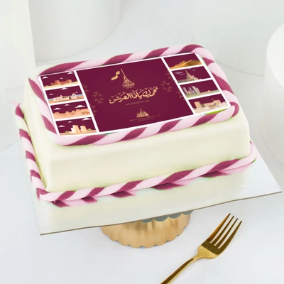 Luxurious Qatar National Day Chocolate Cake - 2kg Celebration Delight