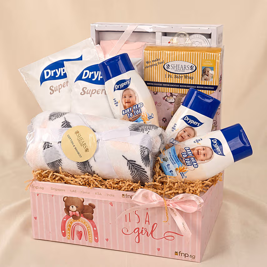 It's a Girl Baby Care Hamper