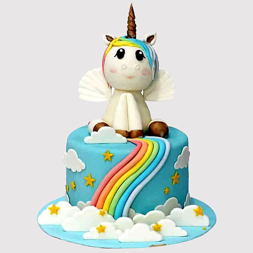 Mystic Unicorn Vanilla Cake