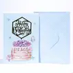 Elegant Birthday Gift Card with Cake Design