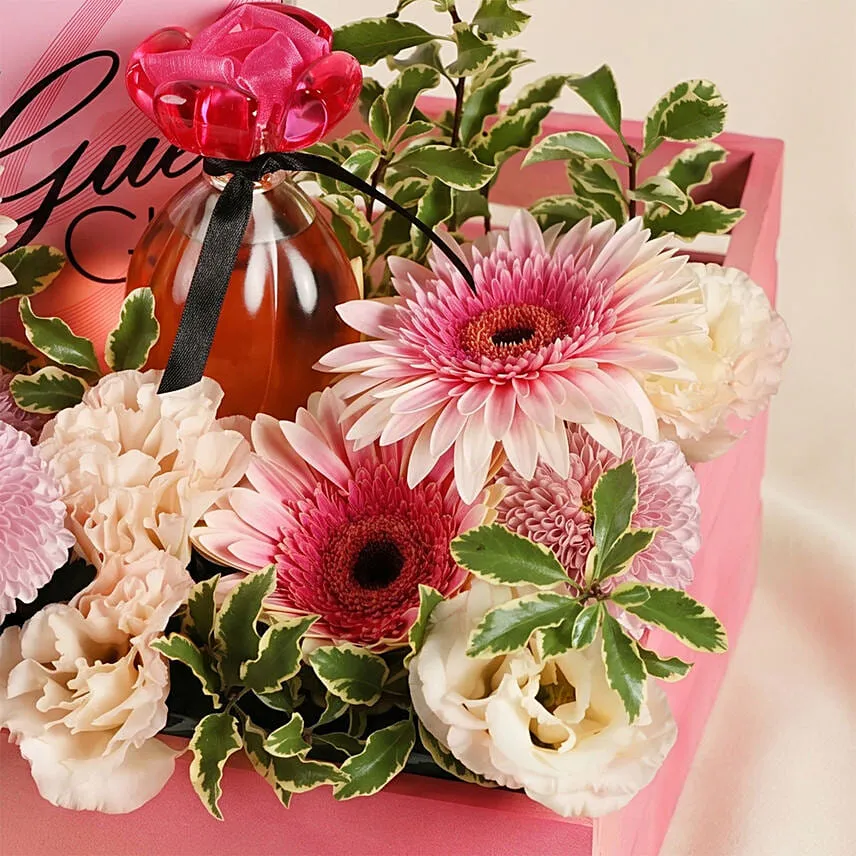 Guess Girl Perfume and Flowers