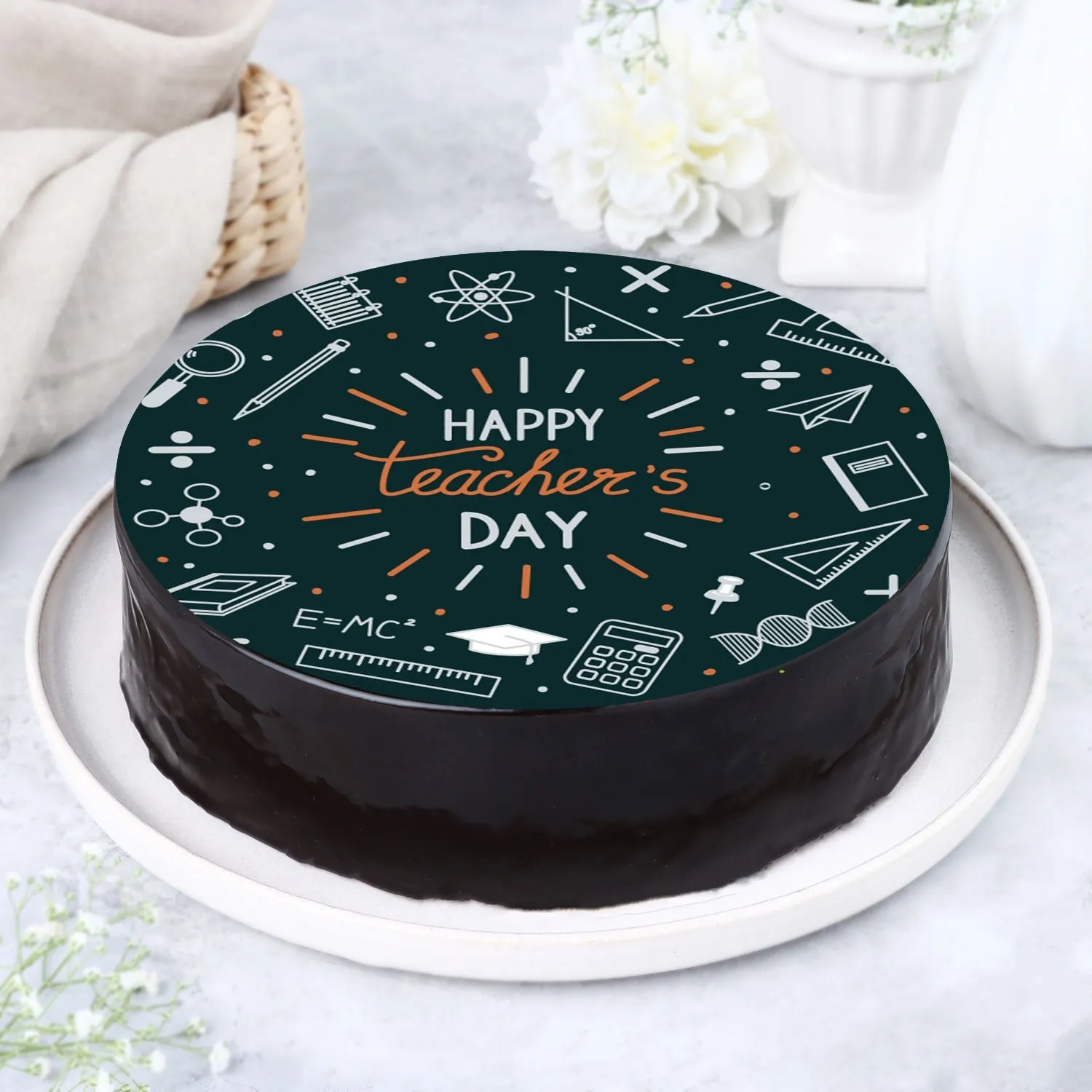 Delightful Teacher's Day Chocolate Joy Cake