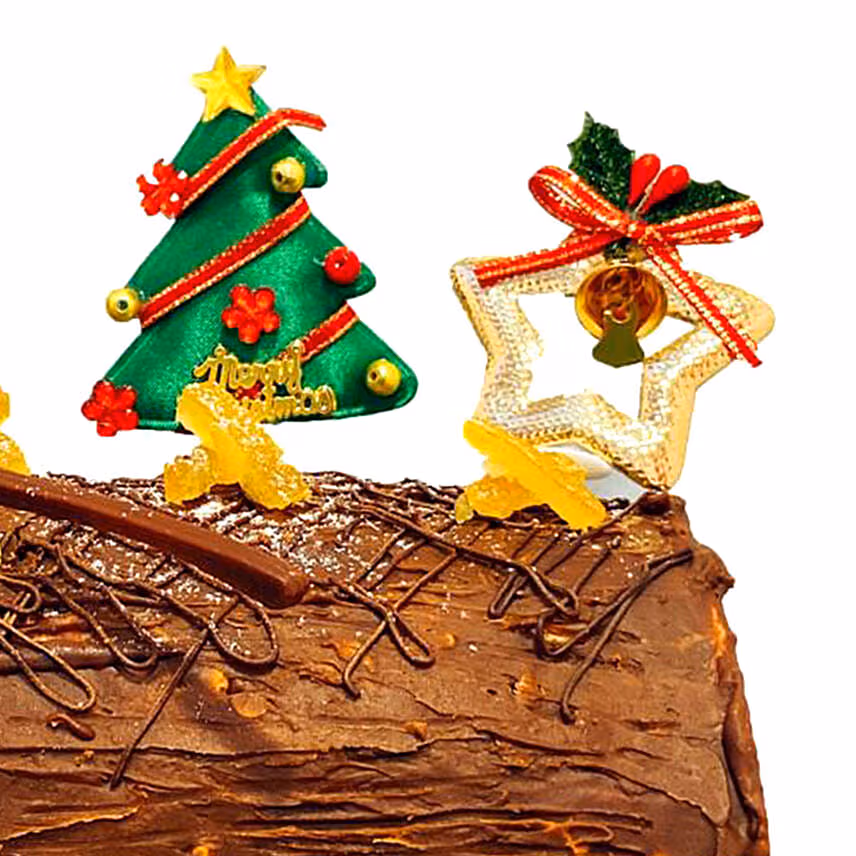 Chocolate Sponge Log Cake