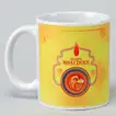 Ceramic Happy Bhai Dooj Festive Mug - Perfect Gift for Brothers