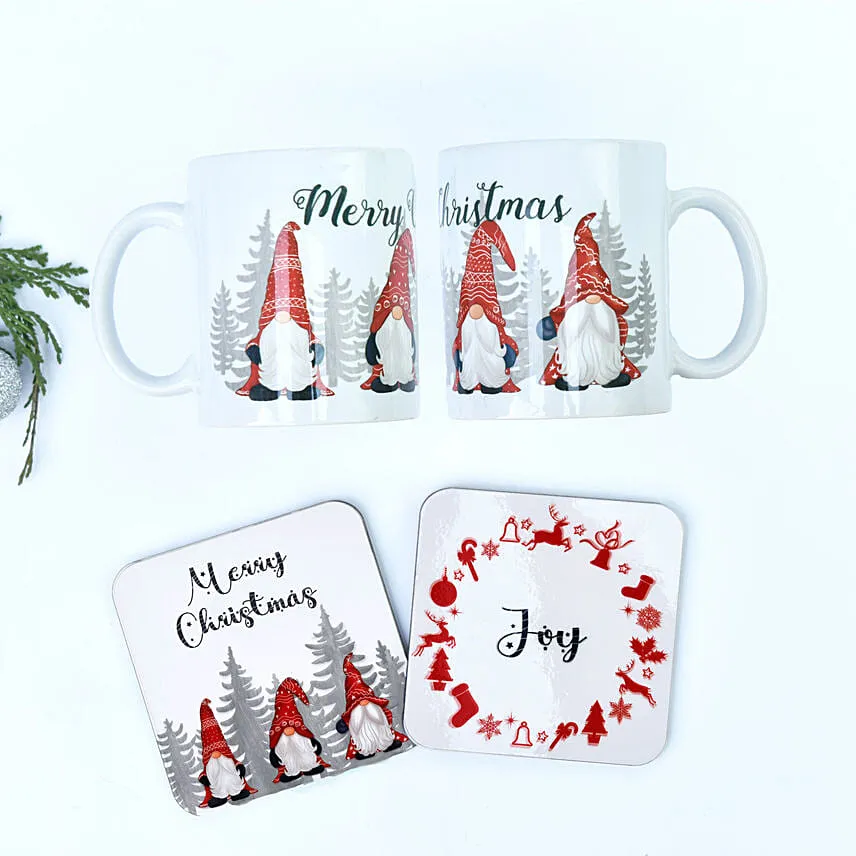 Merry Christmas Mug and Coaster Set