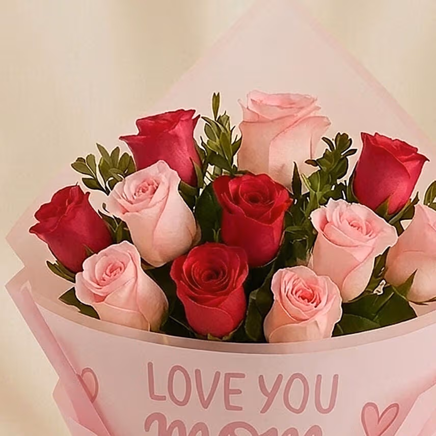 Mothers Love Rose Hand Bouquet