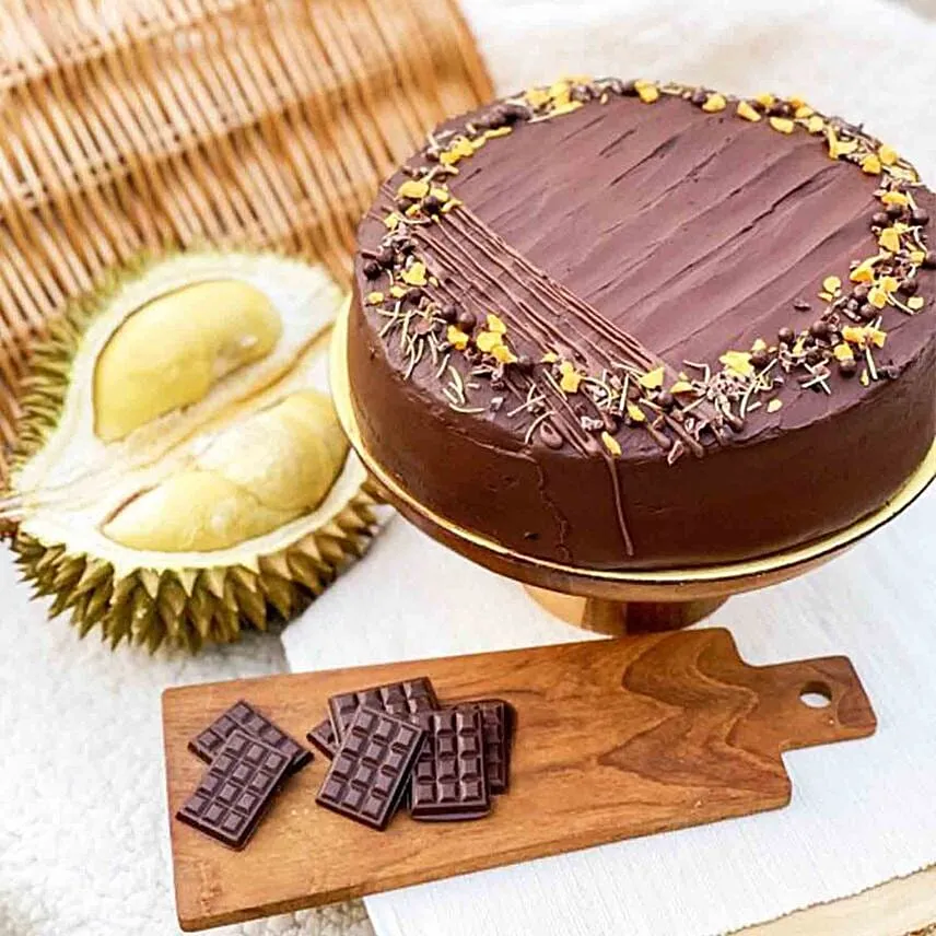 Smoked Belgian Cacao Durian Cake