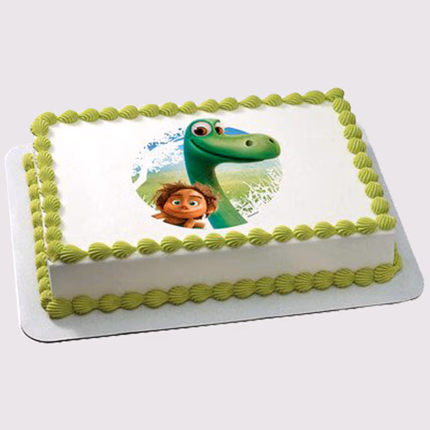 Dinosaur Butterscotch Photo Cake