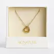 Golden Heart Pendant with Pink Roses Bouquet - A Perfect Gift of Love and Elegance