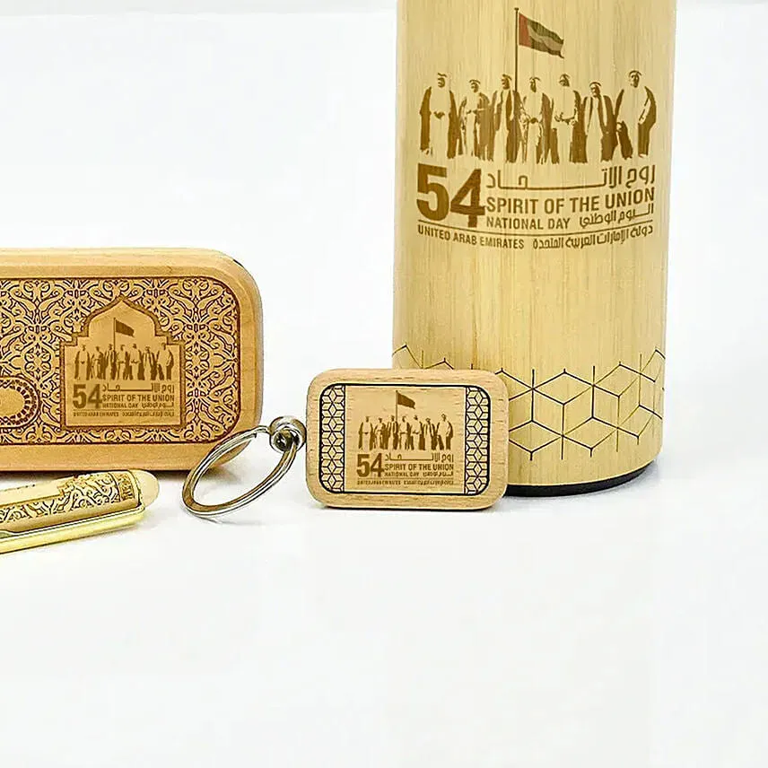 National Day Pen with Box keychain n Bottle