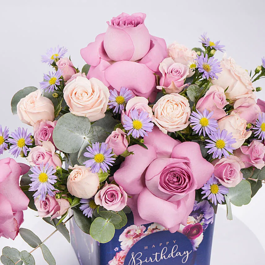 Birthday Roses Arrangement