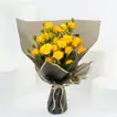 Radiant She Blooms Bouquet - Vibrant Yellow Spray Roses