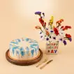 Father's Day Cake with Luxurious Flower Vase