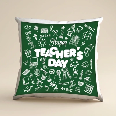 Celebrate Educators with Our Happy Teacher's Day Cushion