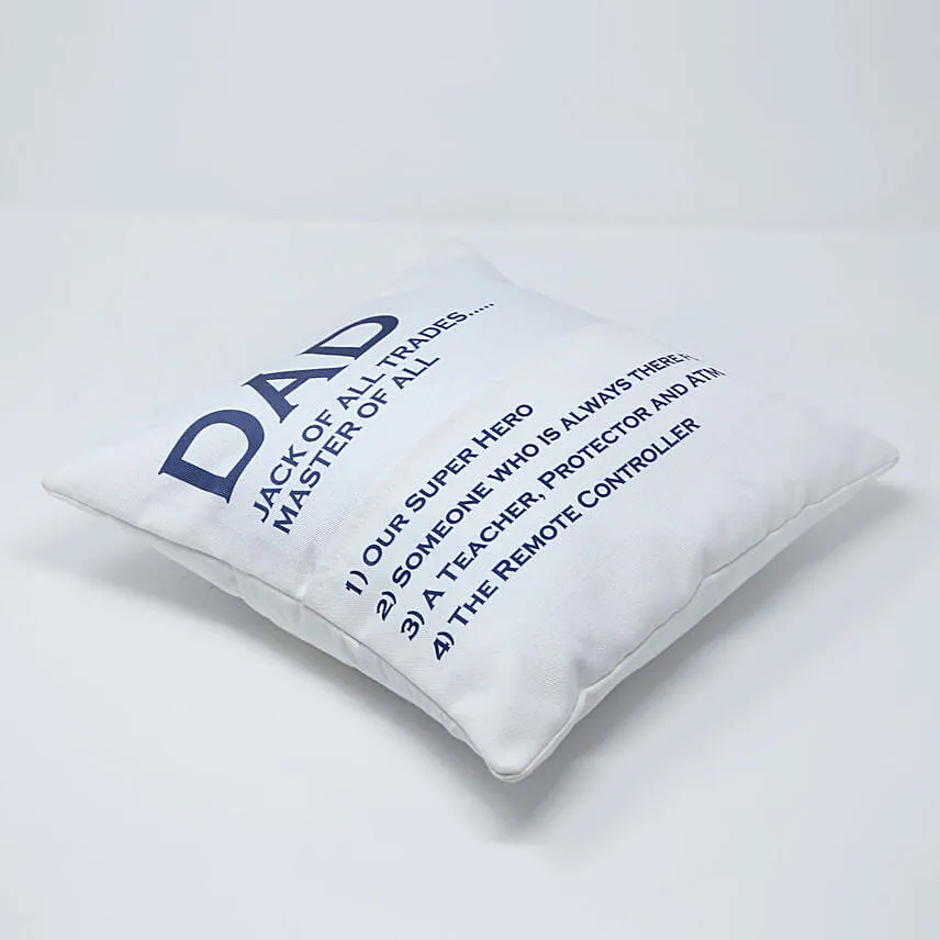 Master Of All Cushion For Dad