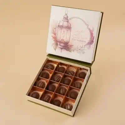 Eid Mubarak Premium Chocolate Truffles Lantern Box