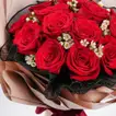 Elegant 15 Red Roses Bouquet - Bouquet