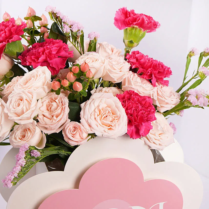 Pastel Flower Box for Mothers Day