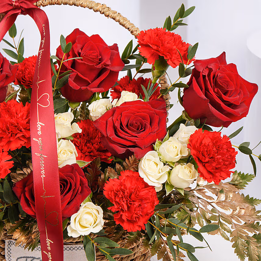 Romantic Rose Basket