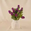 Premium Tulips in Designer Ceramic Vase