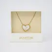 Elegant Pearl Heart Necklace with Enchanting Red Roses Combo