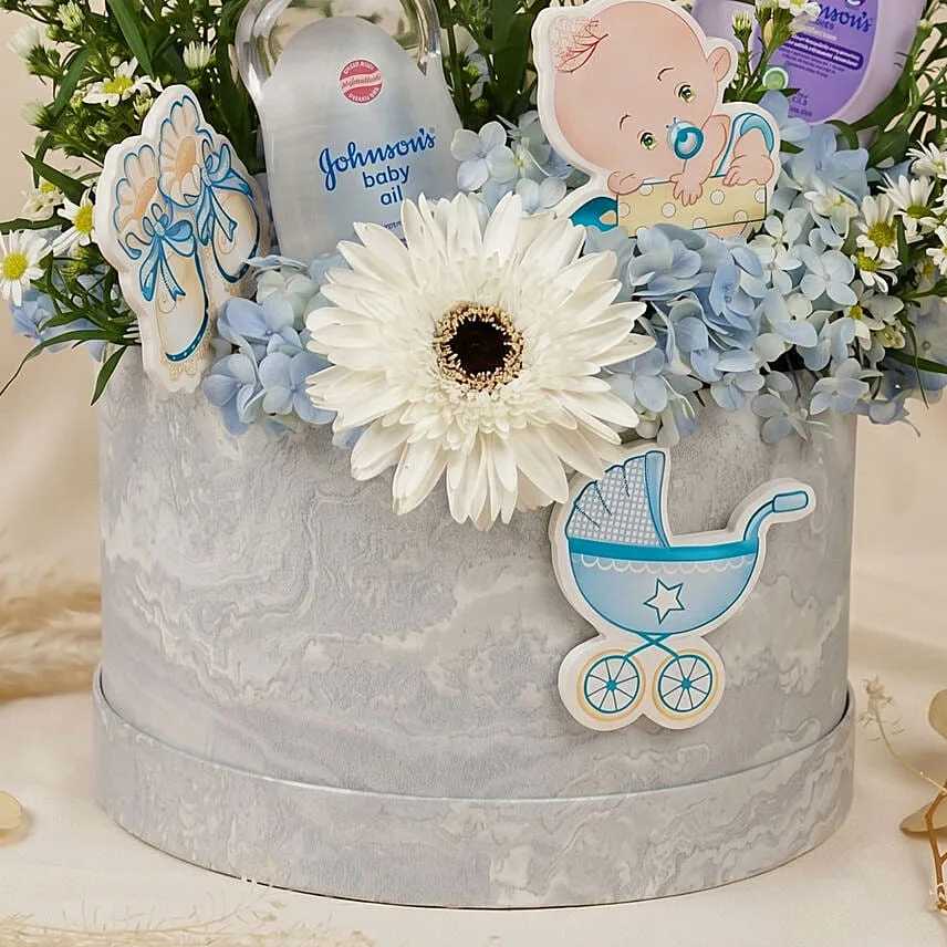Its a Baby Boy Flowers Box