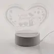 Romantic Happy Anniversary Heart-Shaped Acrylic Lamp