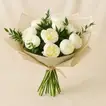 Elegant White Peonies Large Bouquet