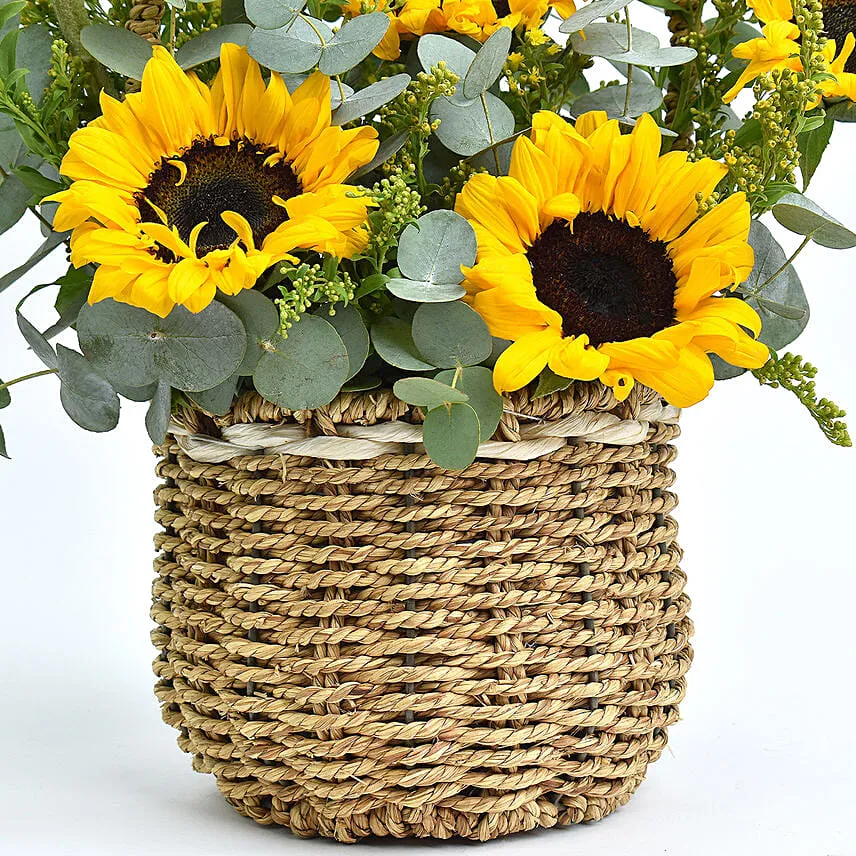 Sunflower Shine Basket