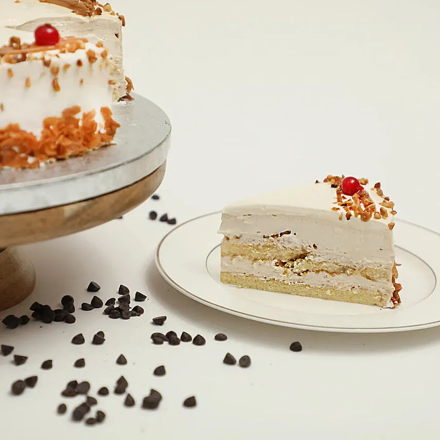 Yummy Butterscotch Eggless Cake 4 Portion