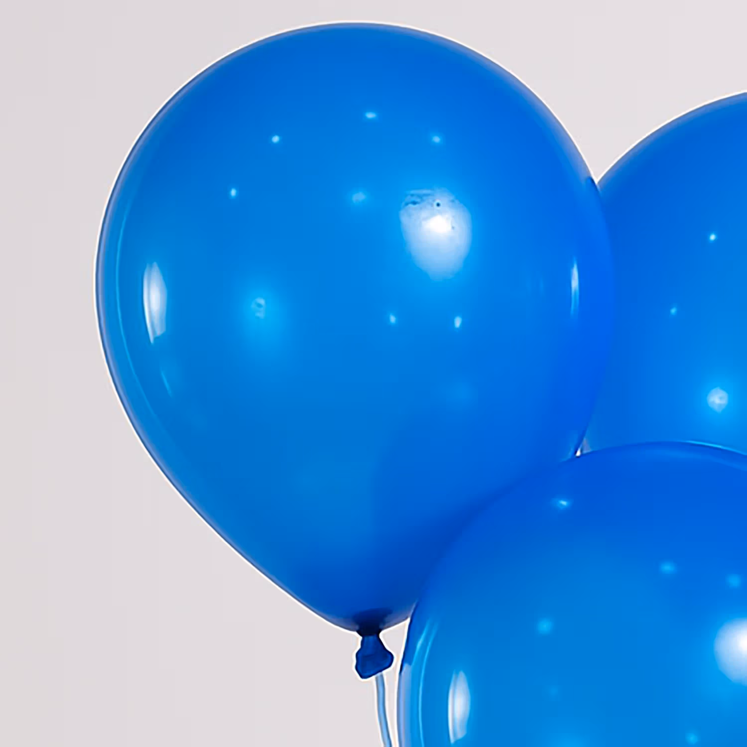 Vibrant Blue Latex Balloons - Set of 3 for Celebrations