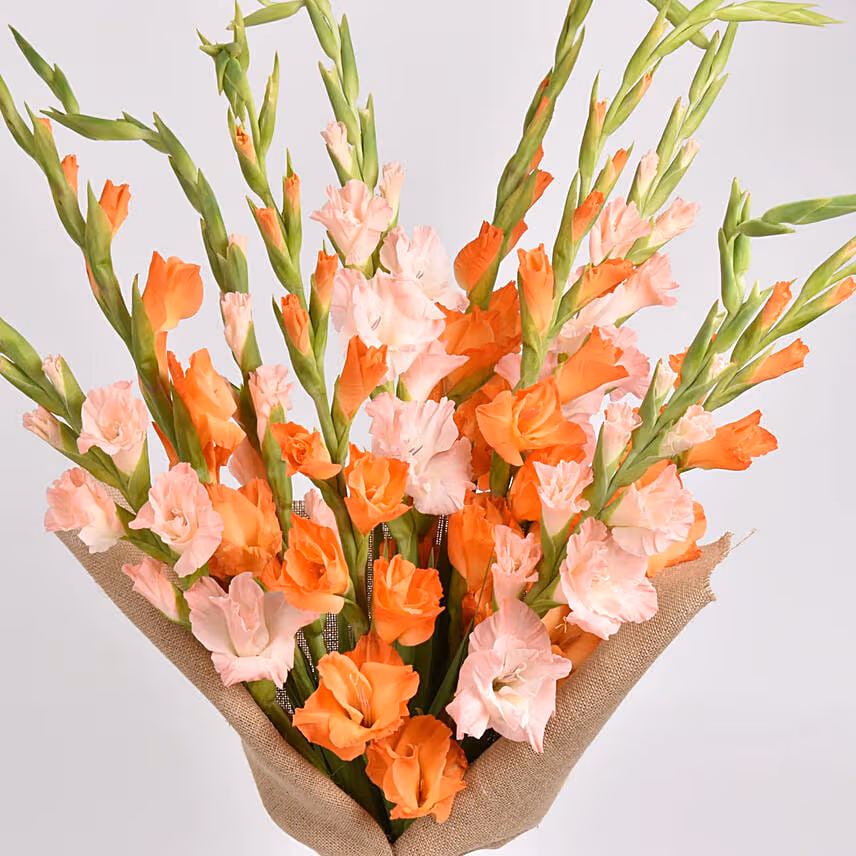 October Birthday Gladiolus Flower Bouquet
