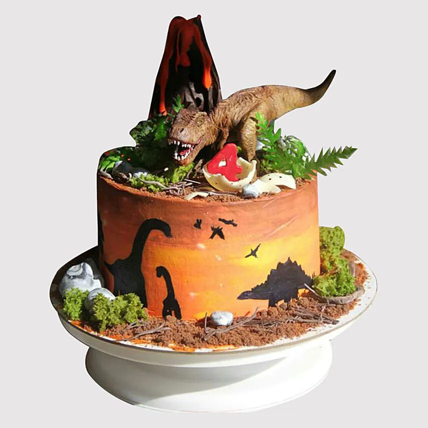Dinosaur Land Cake