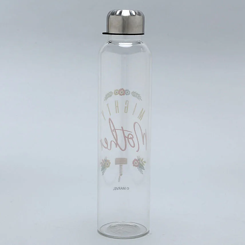 Mom Is Like A Hero Glass Bottle