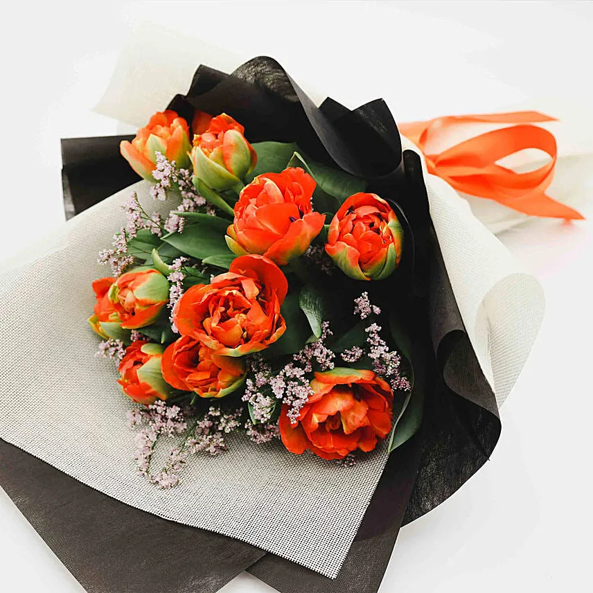 Striking Tulips & Caspier Bouquet
