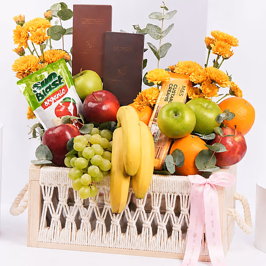 Sweetness Basket with Fruits