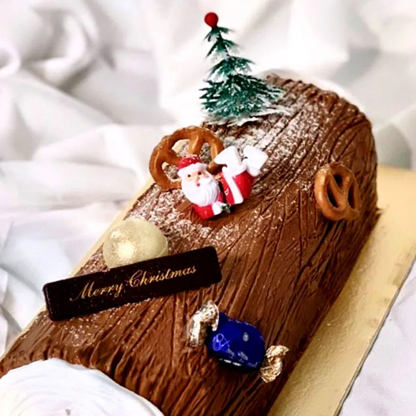 Traditional Chocolate Log Cake- 500 gms