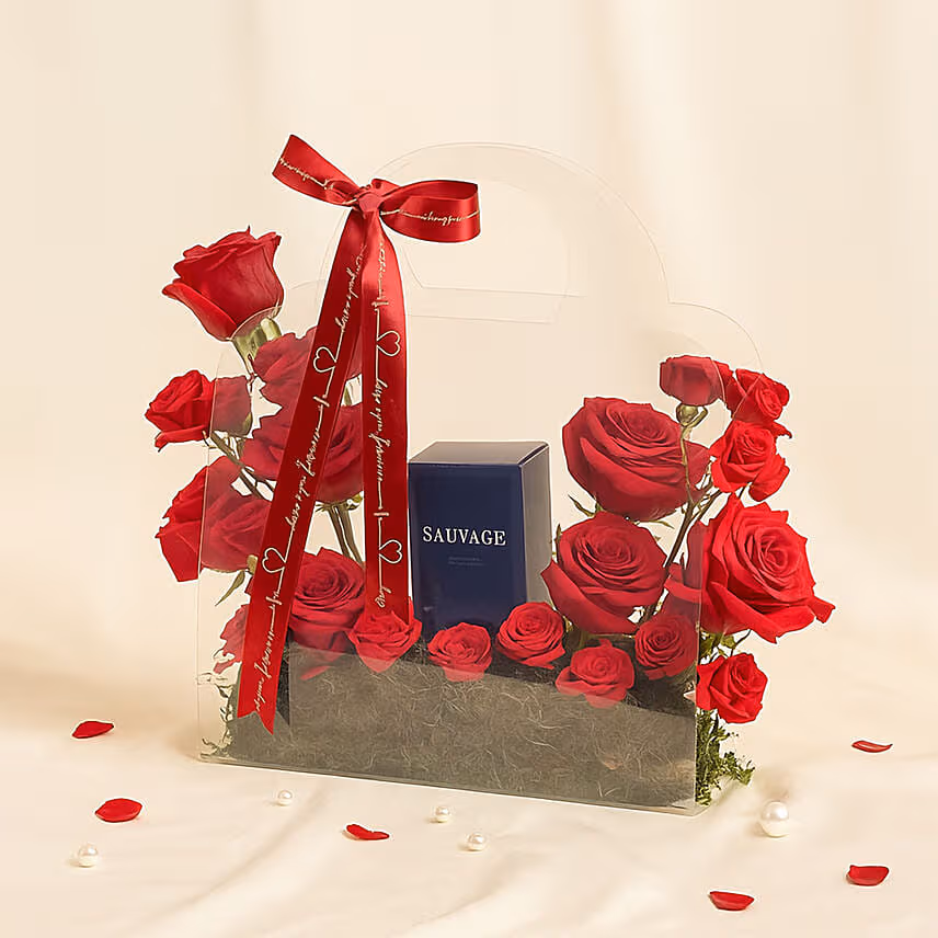 Love’s Essence Red Roses Bag