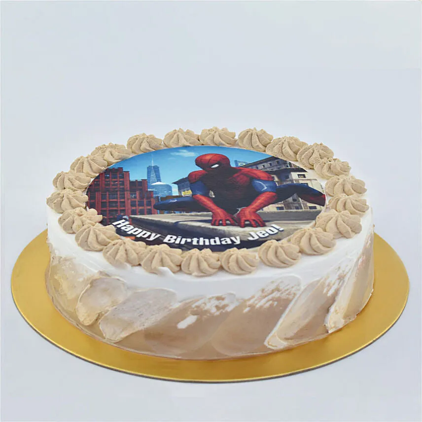 Spiderman Birthday Marble Cake 8 Portion