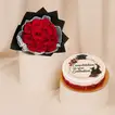 باقة يد همسة قرمزية